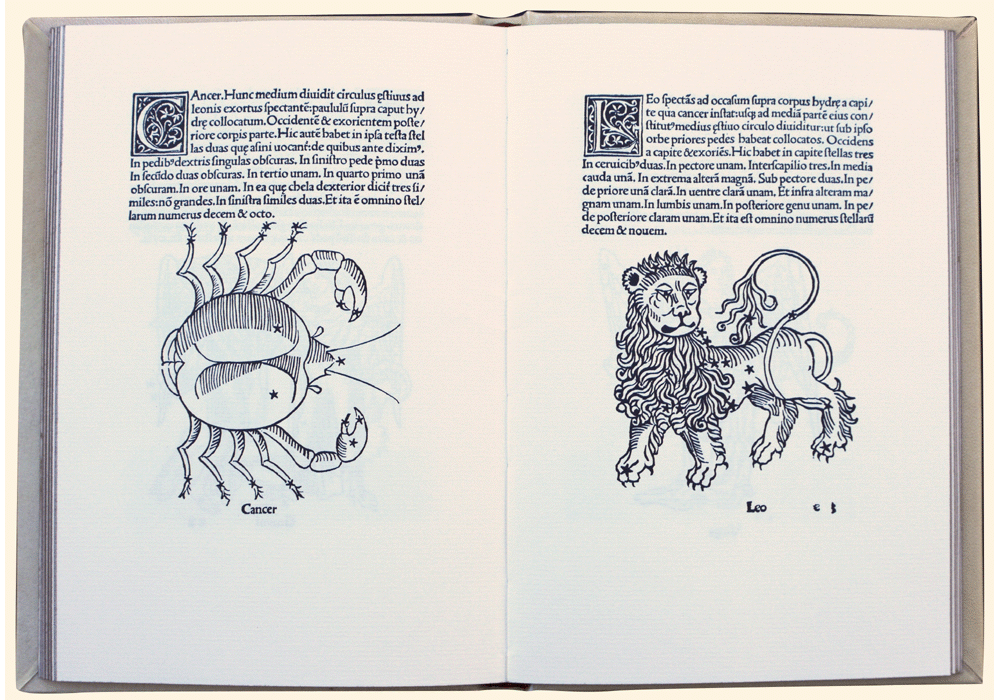Poeticon Astronomicon-Higinio-Ratdolt-Incunables Libros Antiguos-libro facsimil-Vicent Garcia Editores-0 abierto.
